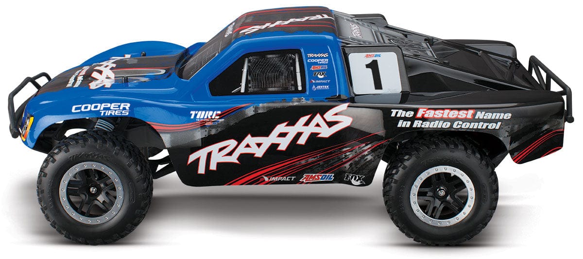 TRA58076-4 Blue 1/10 Slash 2WD VXL Brushless Short Course Truck w/TQi