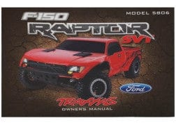 TRA5897 Owner's Manual, Ford Raptor