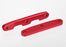 TRA6823R Bulkhead tie bars, front & rear, aluminum (red-anodized)