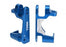 TRA6832X Caster blocks (c-hubs), 6061-T6 aluminum, left & right (blue- anodized)