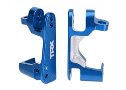 TRA6832X Caster blocks (c-hubs), 6061-T6 aluminum, left & right (blue- anodized)
