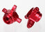 TRA6837R Steering blocks, 6061-T6 aluminum, left & right (red-anodized)