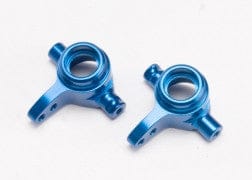TRA6837X Steering blocks, 6061-T6 aluminum, left & right (blue-anodized)