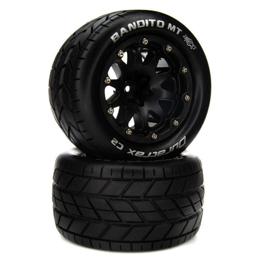 DTXC5536 Bandito MT Belted 2.8" Mounted Front/Rear Tires, 14mm Black (2)