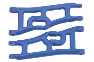 RPM70665 Wide Front A-arms, Blue; Ragas Rustler Stampede
