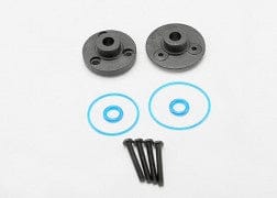 TRA7080 Cover plates, differential (front or rear)/ gaskets (2)/ o-rings (2)/ 2x14mm BCS (4)