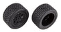 ASC71195 SR10 Rear Wheels with Street Stock Tires, mounted