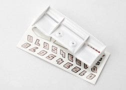 TRA7123 Wing, 1/16 E-Revo (white)/ decal sheet