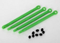 TRA7138G Toe link, front & rear (molded composite) (green) (4)/ hollow balls (8)