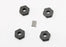 TRA7154 Wheel hubs, hex (4)/ axle pins (1.5x8mm) (4)