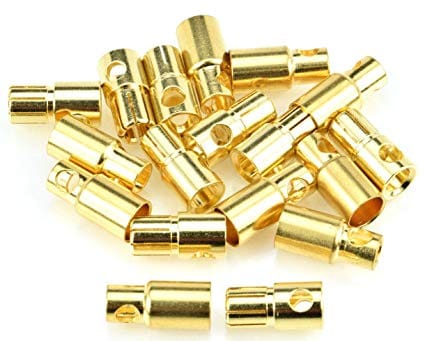 BBQSC036 6.0MM GOLD PLATED BULLET