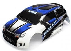TRA7514 Body, LaTrax Rally, blue (painted)/ decals