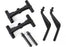 TRA7516 Body mounts, front & rear/ body mount posts, front & rear