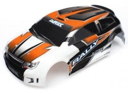 TRA7517 Body, LaTrax Rally, orange (painted)/ decals