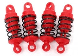 TRA7560 Shocks, oil-less (assembled with springs) (4)