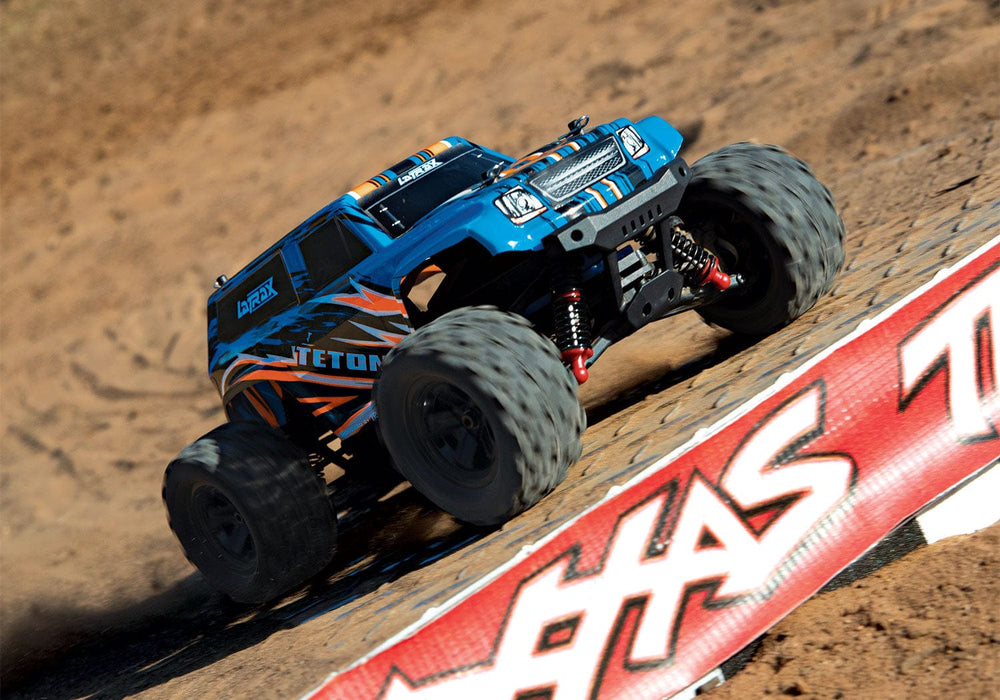 TRA76054-5 BLUEX LaTrax Teton 1/18 Scale 4WD Monster Truck**Sold Separately fast Charger # TRA2970 **And For extra battery # TRA2925X