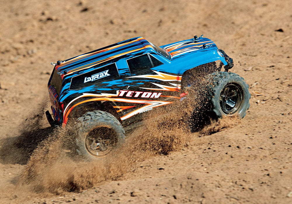 TRA76054-5 BLUEX LaTrax Teton 1/18 Scale 4WD Monster Truck**Sold Separately fast Charger # TRA2970 **And For extra battery # TRA2925X