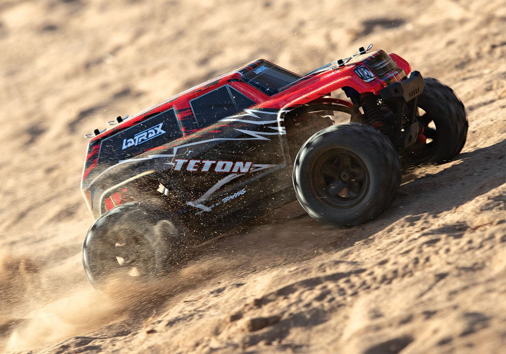 TRA76054-5 REDX Traxxas LaTrax Teton 1/18 4WD RTR Monster Truck** Sold Separately fast Charger # TRA2970 **And For extra battery # TRA2925X