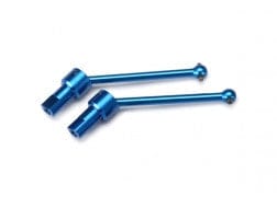 TRA7650R Driveshaft assembly, front & rear, 6061-T6 aluminum (blue-anodized) (2)