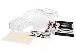 TRA7711 Body, X-Maxx (clear, trimmed, requires painting)/ window masks/ decal sheet