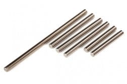 TRA7740 Suspension pin set, front or rear corner (hardened steel), 4x85mm (1), 4x47mm (3), 4x33mm (2) (qty 4, #7740 required for complete set)