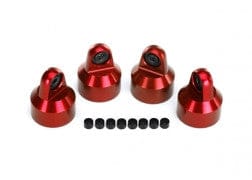 TRA7764R GTX Shock Caps, Red Aluminum (4)/spacers(8) Xmaxx