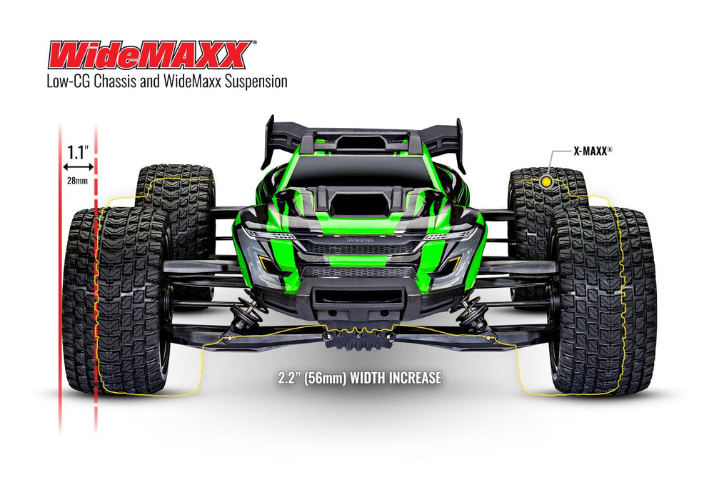 TRA78086-4 Traxxas X-Maxx Race Truck (XRT) - Green YOU will need this part # TRA2997 to run this truck