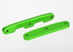 TRA6823G Bulkhead tie bars, front & rear, aluminum (green-anodized)