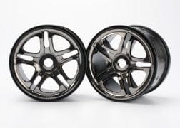 TRA5172A Wheels, SS (split spoke) 3.8" (black chrome) (2)