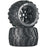 DTXC3588 Hatchet MT 3.8" Mounted 1/2" Offset Black Tires (2)