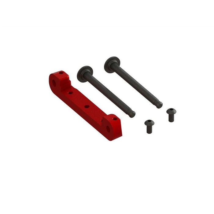 ARA330659	 Front Upper Suspension Mount CNC Aluminum Red