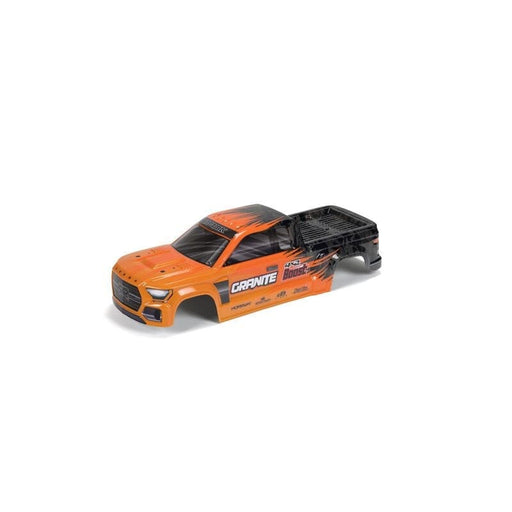 ARA402343 1/10 GRANITE 4X2 Painted Decaled Trimmed Body Orange/Black