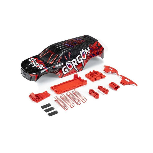 ARA402354 GORGON Painted Decaled Trimmed Body Set, Black / Red