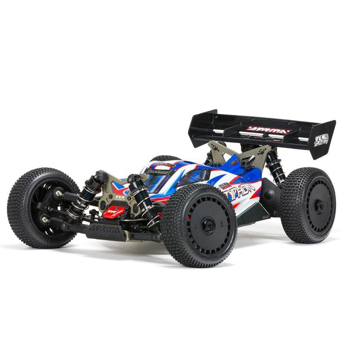 ARA8406 1/8 TLR Tuned TYPHON 6S 4WD BLX Buggy RTR, Red/Blue YOU will need this part #SPMXPSS400   to run this truck 4S