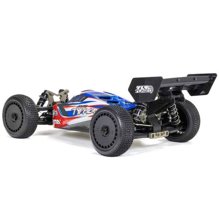 ARA8406 1/8 TLR Tuned TYPHON 6S 4WD BLX Buggy RTR, Red/Blue YOU will need this part #SPMXPSS400   to run this truck 4S