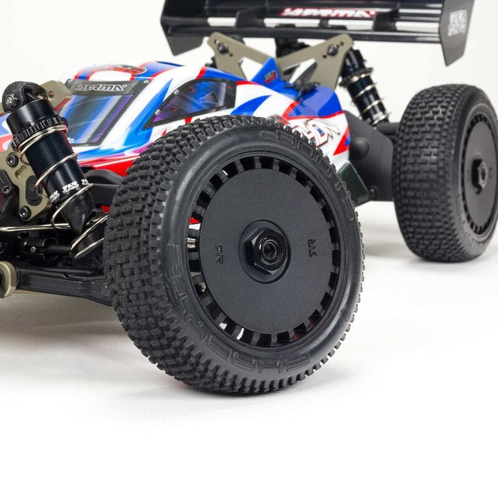 ARA8406 1/8 TLR Tuned TYPHON 6S 4WD BLX Buggy RTR, Red/Blue YOU will need this part #SPMXPSS400   to run this truck 4S