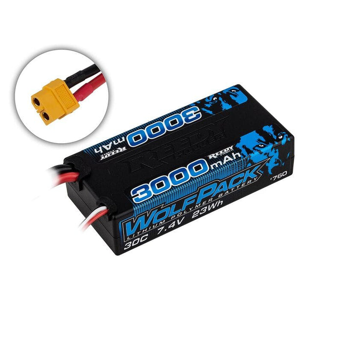ASC761 11.1V Reedy WolfPack 3000mAh 3S 30C Shorty LiPo Battery: XT60