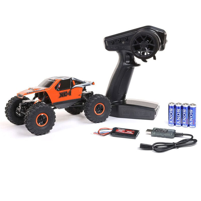 AXI00003T2 1/24 AX24 XC-1 4WS Crawler Brushed RTR, Orange (FOR Extra battery ORDER #DYNB0012) *