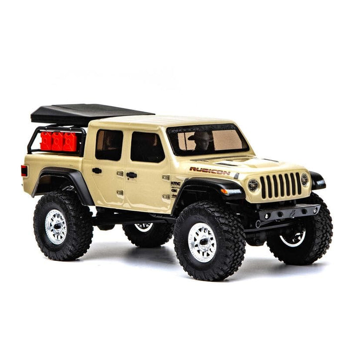 AXI00005T1 1/24 SCX24 Jeep JT Gladiator 4WD Rock Crawler Brushed RTR, Beige (FOR Extra battery ORDER #DYNB0012) ADD DYNB0012 TO GET IT FOR FREE** WITH THIS CAR