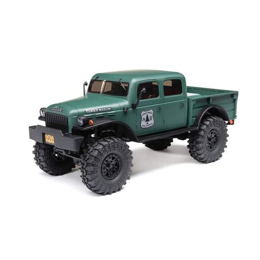 AXI00007T2	 1/24 SCX24 Dodge Power Wagon 4WD Rock Crawler Brushed RTR, Green AXI00005T (FOR Extra battery ORDER #DYNB0012)