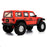 red jeep diagonal view photo