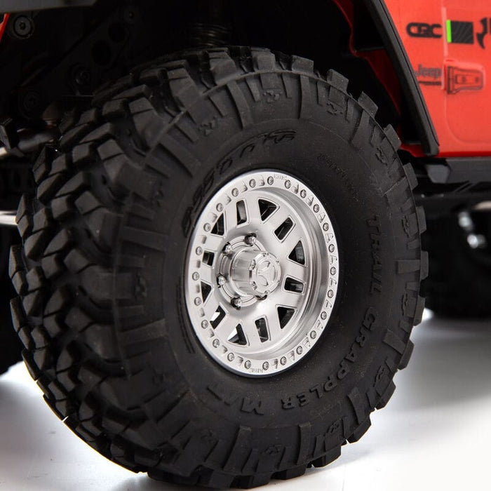 wheels view - red jeep