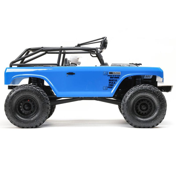 AXI03025T1 1/10 SCX10 II Deadbolt 4WD Brushed RTR, Blue **FOR LONG RUN TIME & QUICK CHARGER ORDER part # # SPMX-1031