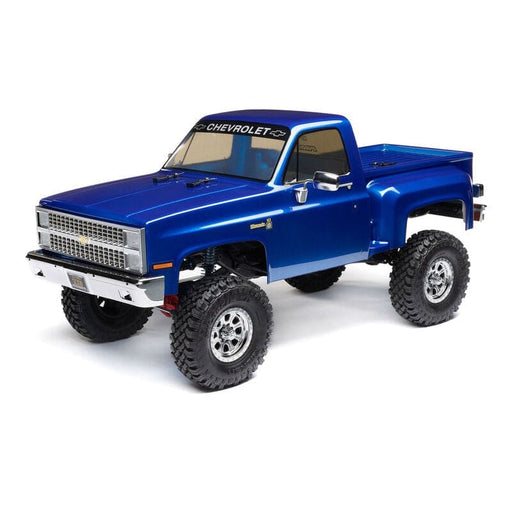 AXI03030T1 1/10 SCX10 III Base Camp 1982 Chevy K10 4X4 RTR, Blue YOU will need this part #SPMX-1031  to run this truck