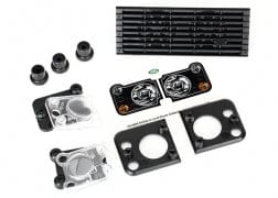 TRA8013  Grill, Land Rover Defender/ grill mount (3)/ headlight housing (2)/ lens (2)/ headlight mount (2)