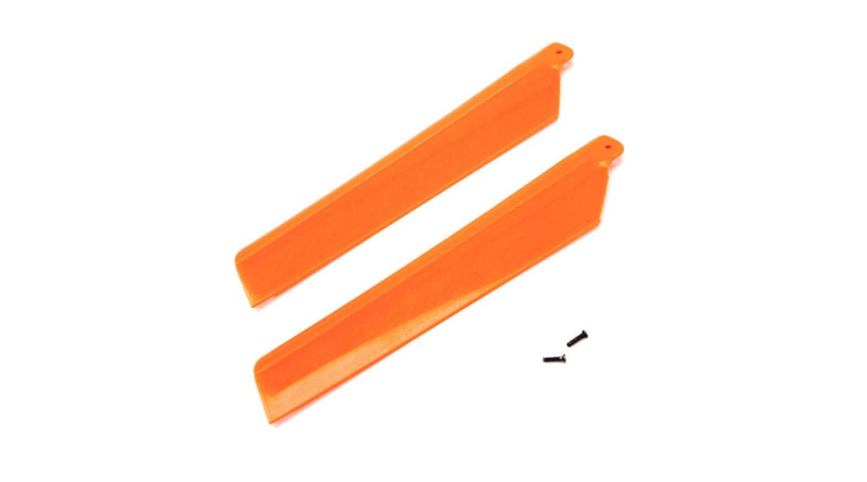 BLH3216OR Main Rotor Blades, Orange (2): MSRX