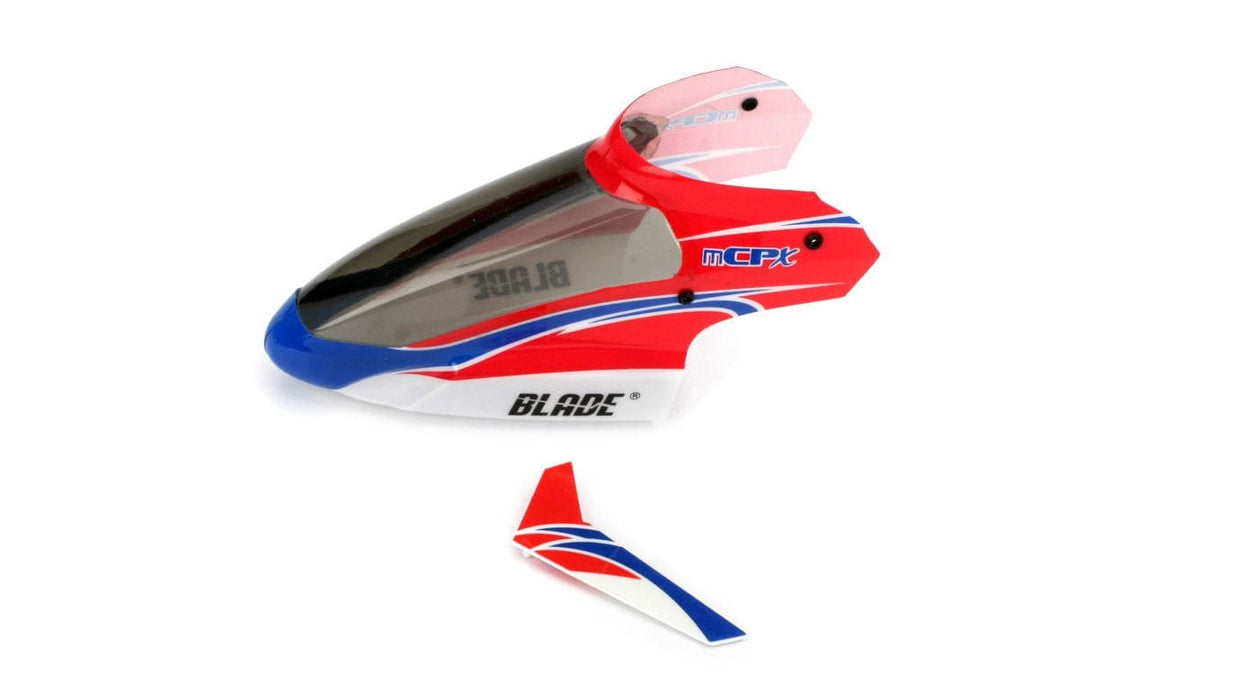 BLH3518 Complete Red Canopy with Vertical Fin: mCP X