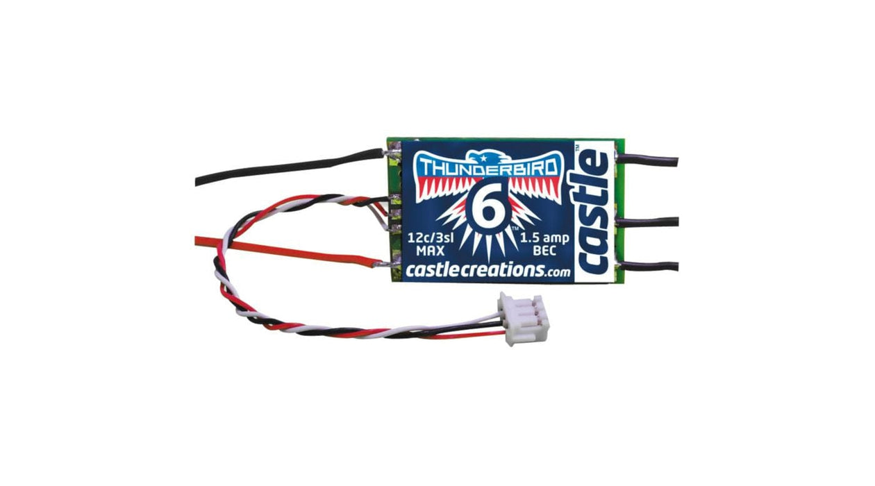 CSE010005600  T-Bird BL ESC 6 Amp w/JST Connector: SPM Nanolite