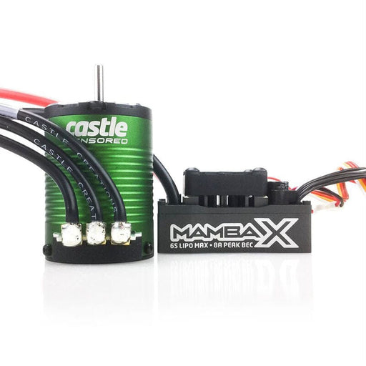 CSE010015504 1/10 Mamba X Waterproof ESC/1406-7700Kv Sensored Brushless Motor Combo: 4mm Bullet