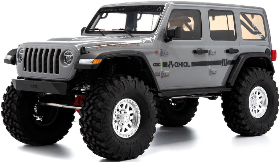 AXI03003BT1 1/10 SCX10 III Jeep JLU Wrangler with Portals RTR, Gray. **FOR LONG RUN TIME & QUICK CHARGER ORDER part #SPMX-1031